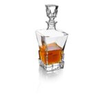 PARNOO Whiskey Decanter 7 Piece Set – Includes Decanter and 6 Whiskey Glasses