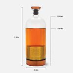 Alkemista Alcohol Infuser – Ethan+Ashe – Add Flavor To Spirits – Infuser For Vodka, Gin, Rum, Scotch, Whisky, & More – Stainless Steel – Glass Infusion Bottle – Fine Filter – 950 ML