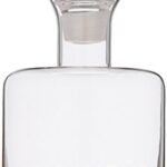 Fitz & Floyd Decorative Whiskey Decanter Set with Top Glass for Wine, Bourbon, Brandy, Liquor, 5 Piece, Daphne Gold
