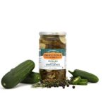 Pickles Under the Ginfluence – Thick-Cut Pickle Chips with Gin, Jalapeño, Rosemary for Snacking – Speciality Pickles with Gin – non-GMO, Kosher, Gluten-Free 24oz (3-pack)