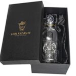Kobi & Knight Premium Skull Decanter – Handmade Skull Whiskey Decanter with Airtight Stopper – Borosilicate Glass Skull Decanter – Thick Vodka, Rum, Gin, Tequila Bottle – 25fl oz / 750ml Skull Barware