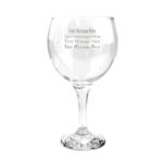 Ginsanity Personalised/Engraved Classic 22 oz Gin Balloon Glass Celebration/Special Occasion/Toast