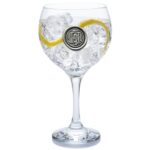 English Pewter Company Personalised Gin Glass with Your Choice of Initial – Unique Gift for Men or Women, Birthdays, Anniversaries (H) [MON308]