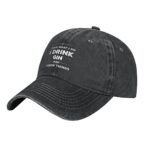 Funny Hat That’s What I Do I Drink Gin and I Know Things Hat Men Baseball Hats Cool Cap Black