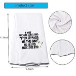 POFULL Alcohol Theme Bar Towels Pass Me The Gin Waffle Weave Dish Towel Drink Gift (Pass ME The Gin Towel)