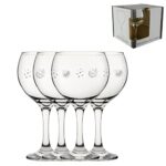 Engraved Gin Glass Lemon Pattern Set of Four, 22.5oz/640ml Beer Glasses Bistro Cubata Gin Balloon, Laser Engraved In The UK, Gin Lover Gift, Gift For Her, Grandma, Auntie, Mothers Day Gift