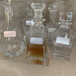 Set of 5 Decanter Tags in Silver Color – All Metal Liquor Labels – Whiskey, Vodka, Rum, Tequila, Gin