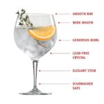 Spiegelau Special Gin and Tonic Glasses Set of 4 – European-Made Crystal, Modern Cocktail Glassware, Dishwasher Safe, Professional Quality Cocktail Glass Gift Set – 21 oz