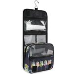 senya Hanging Travel Toiletry Bag Kit Makeup Case Cosmetics Organizer for Men Women (Gin Tonic Cocktails)