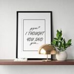 Gym I Thought You Said Gin 8 x 10 in | Quote Definition – Wall Décor Art Prints– Kitchen or Nursery Wall Art – Premium Paper with HD Printing – Frame and Mount Not Included