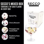 Secco’s NEW Variety Box of Cocktail Infusions – Hand Picked Fruits, Spices and Botanicals in Individual Packets for Gin & Tonics, Cocktails, Mocktails, Sodas and Sparkling Water (Box of 8 Packets)