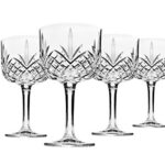 Godinger Gin Cocktail Coupe Goblet Glass – Dublin Collection, Set of 4