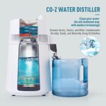 CO-Z 6L Water Distiller, Larger 1.6 Gal Countertop Home Distillers, Distilling Pure Water Machine for Home Table Desktop, Distilled Water Making Machine, Water Purifier to Make Clean Water for Home