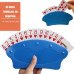 Lynkaye Playing Card Holder Hands Free Cards Holders Trays Rack Organizer for Kids Seniors Adults,Portable Enough for Bridge Canasta UNO Card Playing – Pack of 4