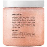 MAJESTIC PURE Himalayan Salt Body Scrub with Lychee Oil, Exfoliating Salt Scrub to Exfoliate & Moisturize Skin, Deep Cleansing – 10 oz