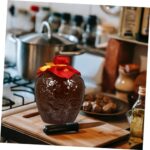 SWOOMEY 1Set wine jar gin Chinese Wine Bottle decorative wine Antique Wine Jug vintage wine container sake decanter to go food containers with lids Drink Storage Bottle seal China ceramics