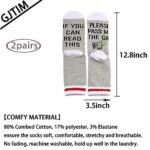 2 PAIRS Gin Themed Gift Gin Drinker Drinking Gift Please Pass Me The Gin Socks For Alcohol Lover Gift (Pass Me Gin)