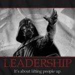 STAR WARS Darth Vader Leadership Motivational Poster Mens T-Shirt(Black,Small)